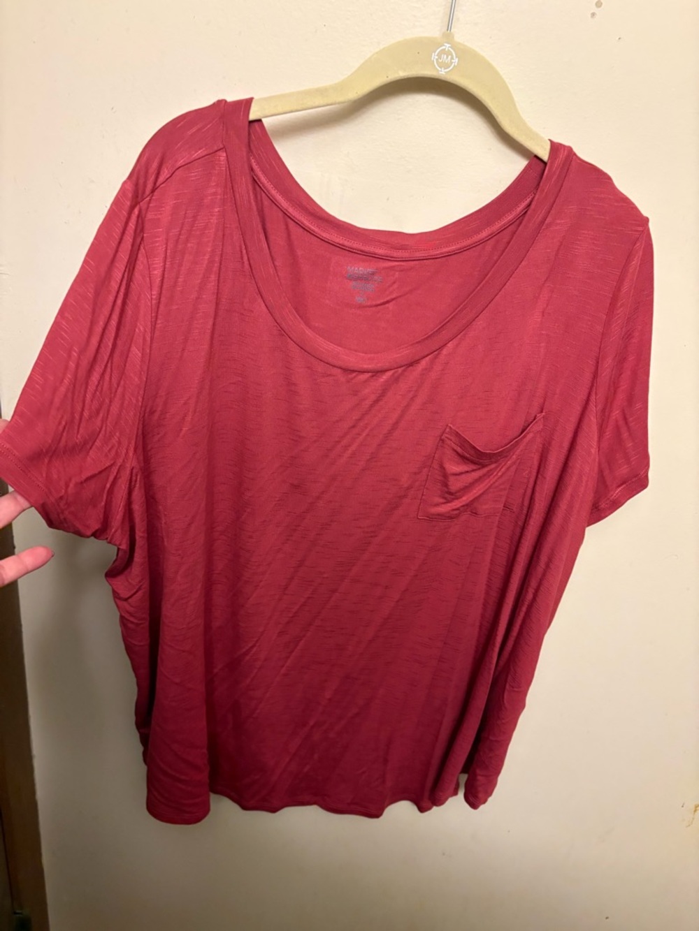 Market and Spruce light red top, short sleeve, sz 3x